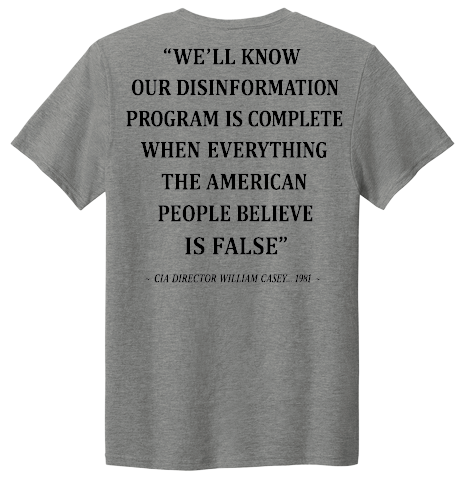 William Casey Quote Tee in Heather Grey
